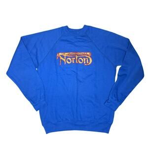 Vintage 80s Norton Motorcycle Sweater Deadstock Size L